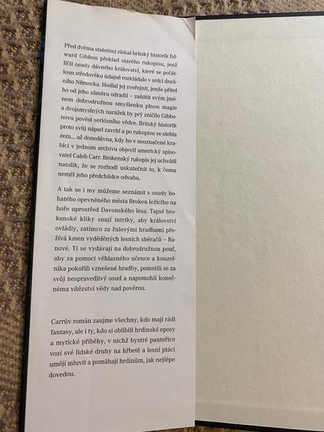 Krásna kniha legenda o brokenu caleb carr,