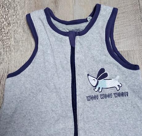 Sivý letný spací vak so psíkom, lupilu