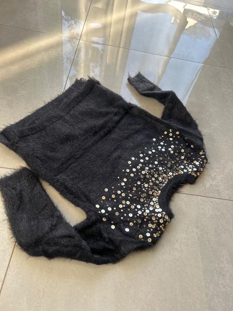Svetrík s flitrami h&m, h&m,122
