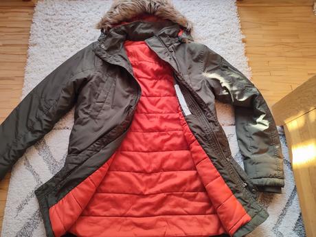 Bunda s kožušinou, h&m,164