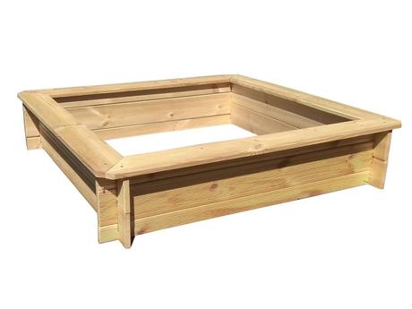 Drevené pieskovisko s krycou plachtou, nové,