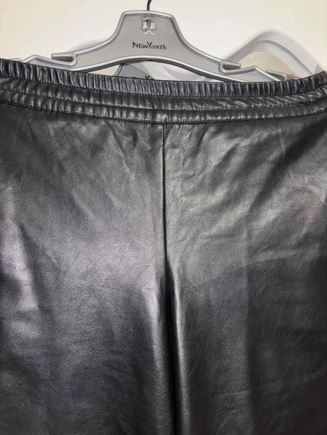 Koženkove široké nohavice h&m xs/s, h&m,s / xs