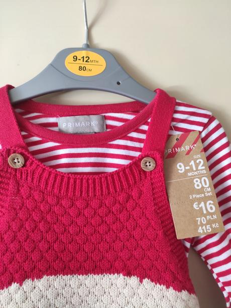 Detský overal na traky veľ.9-12 mesiacov, primark,80 / 86