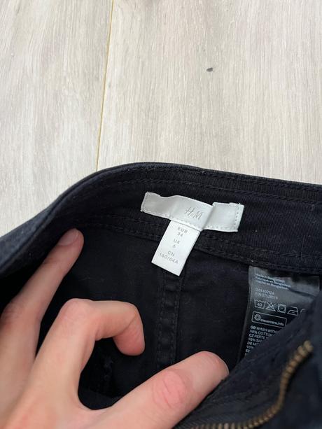 Dámske h&m čierne šortky, h&m,xs