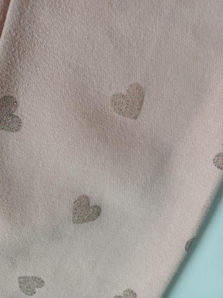 Tepláky so srdiečkami, h&m,134