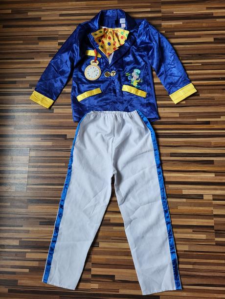 Karnevalový set mad hatter na 7-8 rokov,