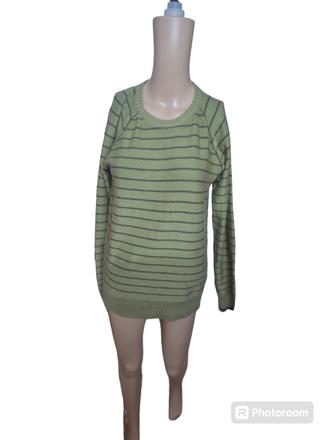 Dámsky pásikavý pulóvrík, s