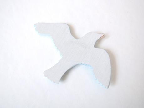 Dekoračný vták - čajka, 