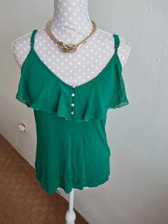 Zelený top na ramienka orsay m, orsay,m