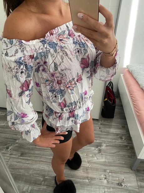 Kvetinová blúzka, mohito,xs