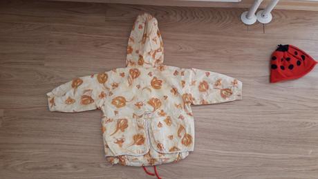 Prechodná bunda veľ.80 a nenosená čiapka, 80