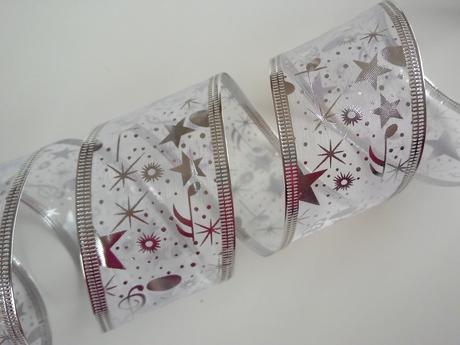 Stuha organzová 50 mm s drôtom, 