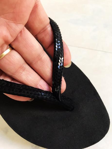 Penové žabky s flitrami 38/39, 39