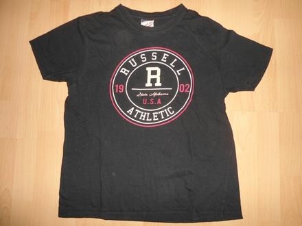Cierne tricko rusell athletic, s