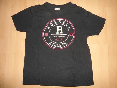 Cierne tricko rusell athletic, s