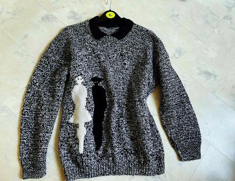 Melírovaný pulóvrik, l