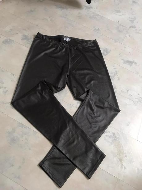 Legíny- jemne kovový vzhľad, papaya,42