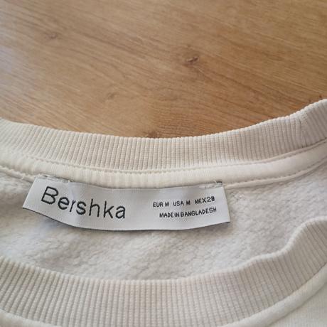 Biela dámska mikina bershka, bershka,m