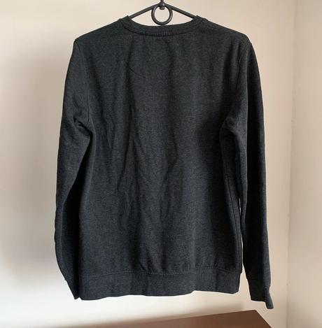 Tmavošedá mikina bez kapuce, m