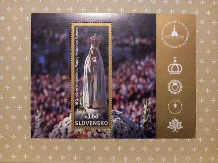 Zjavenie 100.výročie poštová známka, 