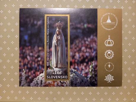 Zjavenie 100.výročie poštová známka, 