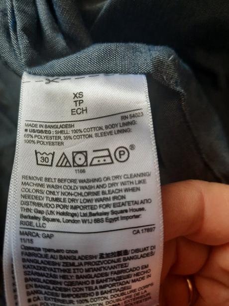 Dámsky dlhý trenčkot, gap,xs