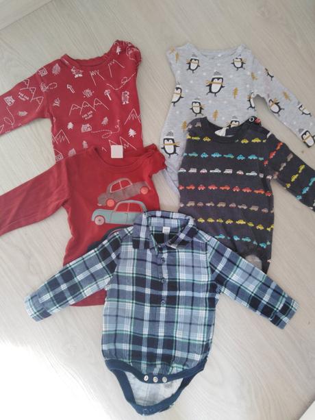 Body a tričká veľ. 68, h&m,68