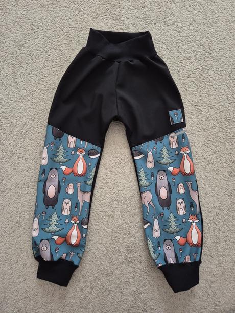 Softshellove nohavice s reflexnymi prvkami, 104 / 110 / 116