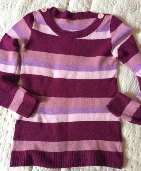 Kvalitný mäkký pásikový pulóver v. m/l, m