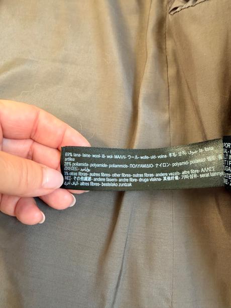 Vlnený kabát massimo dutti, xs