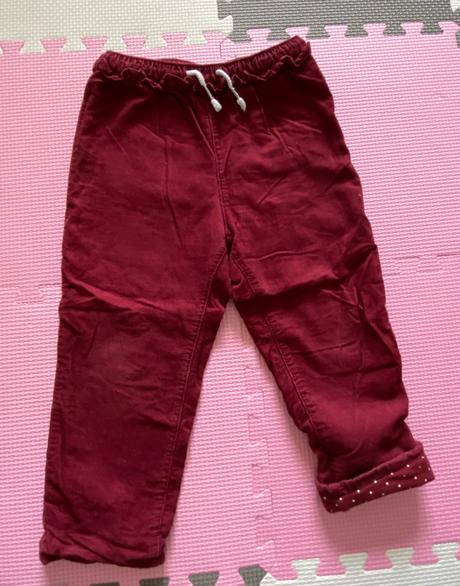 Zateplené nohavice, h&m,86