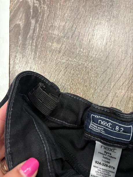 Next riflove cierne nohavice č.110, next,110