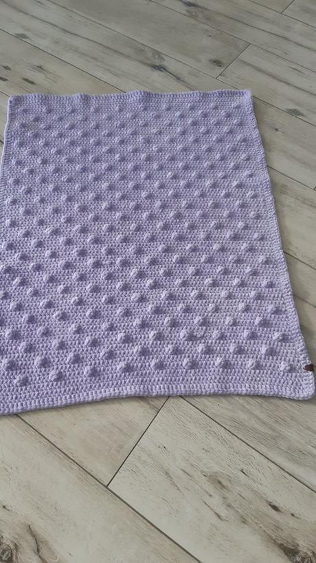 Háčkovaná detská deka s bublinkami, 