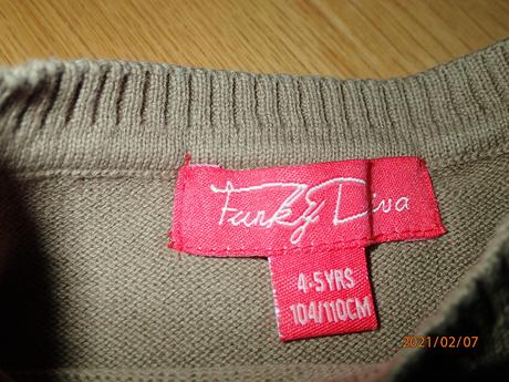 Pletená tunika so zebrou, funky diva,110