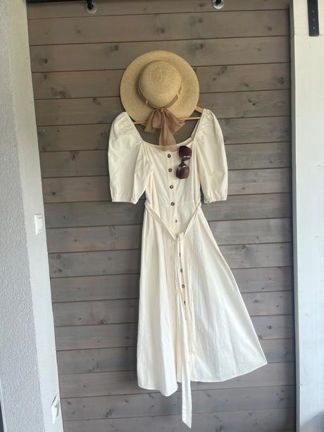 Bavlnené romantické šaty, h&m,36