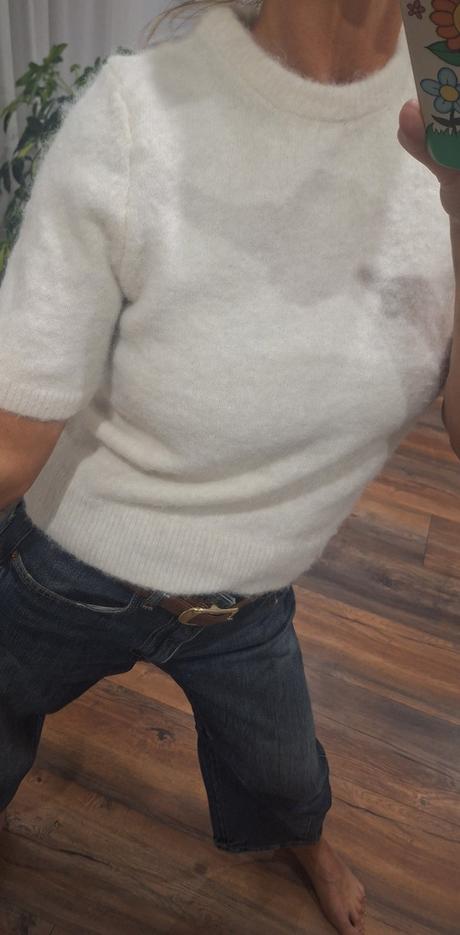 Chlpaty sveter s kratkym rukavom h&m, h&m,s
