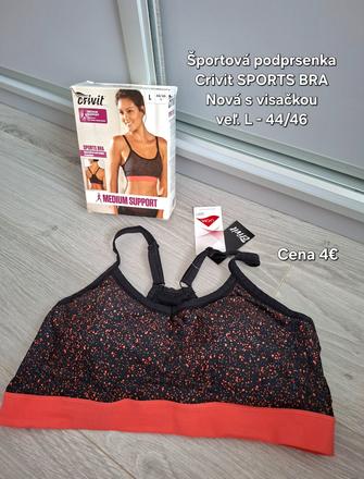 Športová podprsenka crivit sports bra veľ. l 44/46, crivit,l