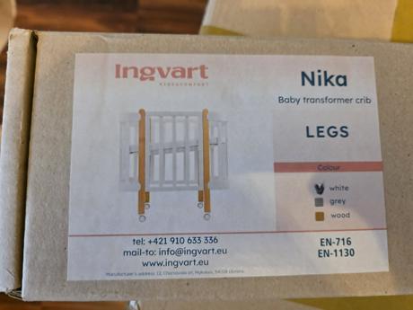 Predám detskú postielku ingvart nika (levin felin), šírka (cm): 60,dĺžka (cm): 120