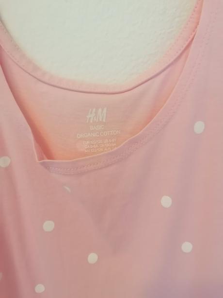 Nenosené ružove šaty s bodkami pre 7_8r, h&m,122
