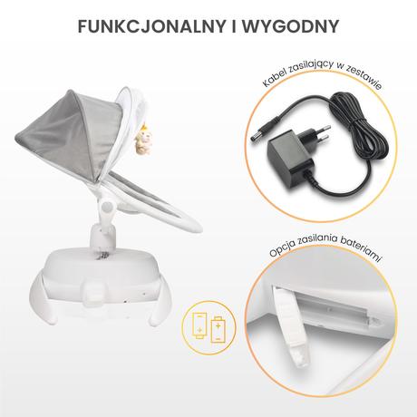 Caretero detská hojdačka opti hnedá, 