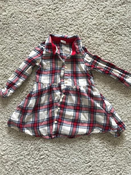 Šaty kockované, h&m,86