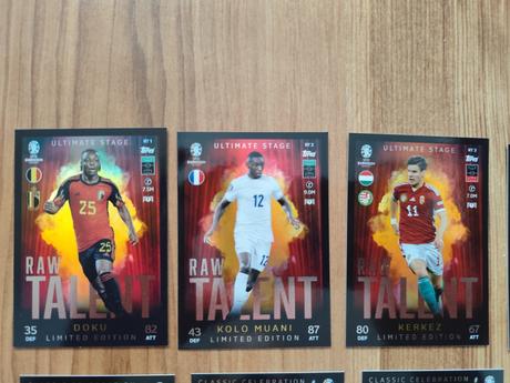 Euro 2024 kartičky topps match attax - tin limited, 