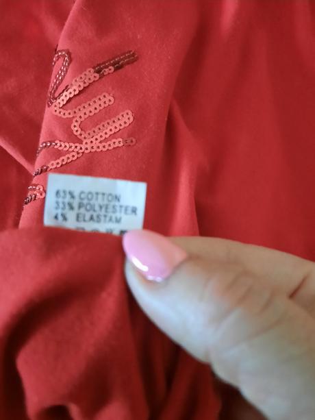 Dámske červené tričko/ top, m