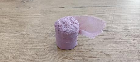 Ozdobná stuha pastel - 40 mm - staro ružová- balen,