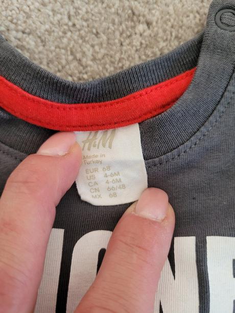 Kratasy +tričko, h&m,68
