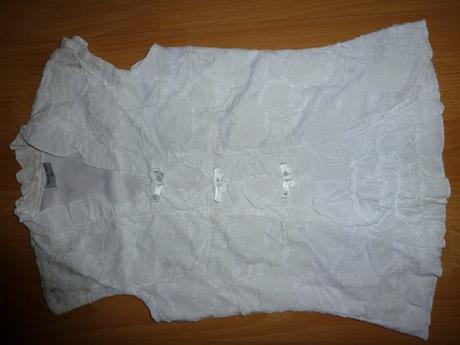 Cipkovana biela bluzka, xs