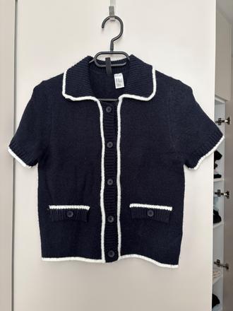 Sveter s krátkymi rukávmi, h&m,xs