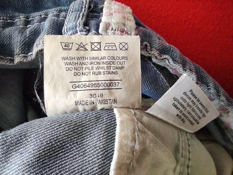 Riflové nohavice/kraťasy zn. matalan veľ. 122-128, matalan,122