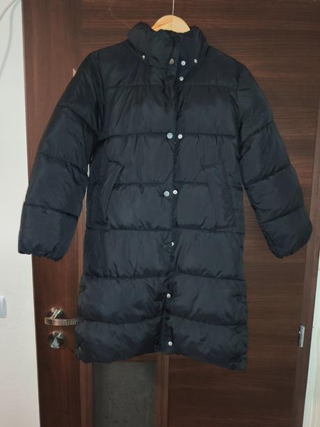 Zimná dlhá bunda, h&m,140