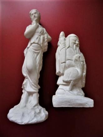 Antické sošky 2 ks, 